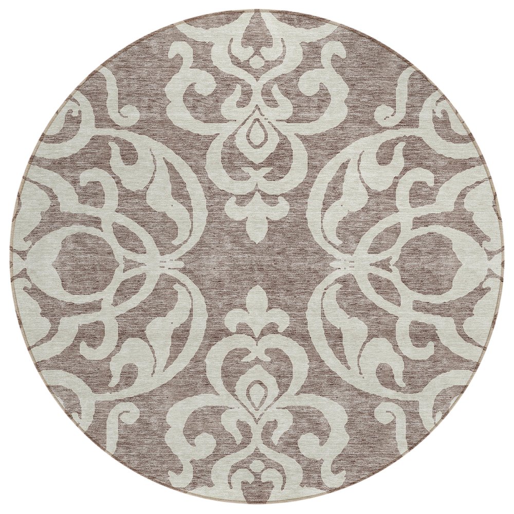Chantille ACN973 Brown 8' x 8' Rug. Picture 1