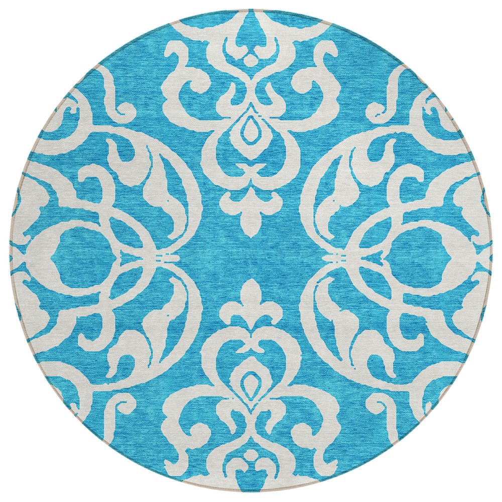 Chantille ACN973 Teal 8' x 8' Rug. Picture 1