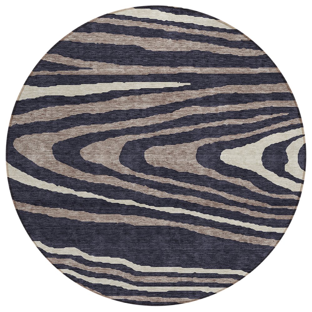 Chantille ACN974 Black 8' x 8' Rug. Picture 1