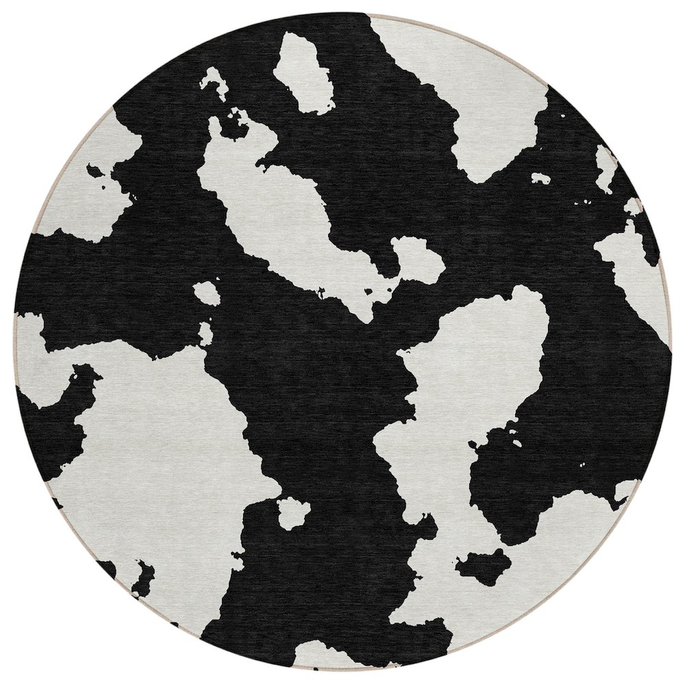 Chantille ACN975 Black 8' x 8' Rug. Picture 1