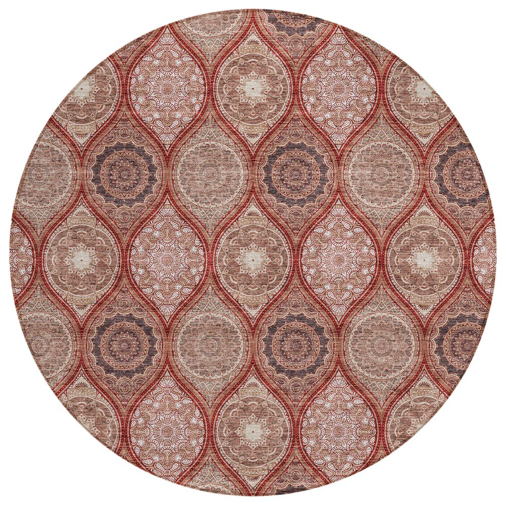 Chantille ACN976 Orange 8' x 8' Rug. Picture 1