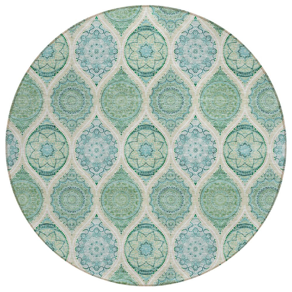Chantille ACN976 Green 8' x 8' Rug. Picture 1