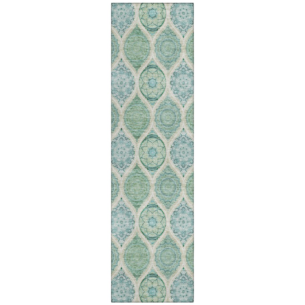 Chantille ACN976 Green 2'3" x 7'6" Rug. Picture 1