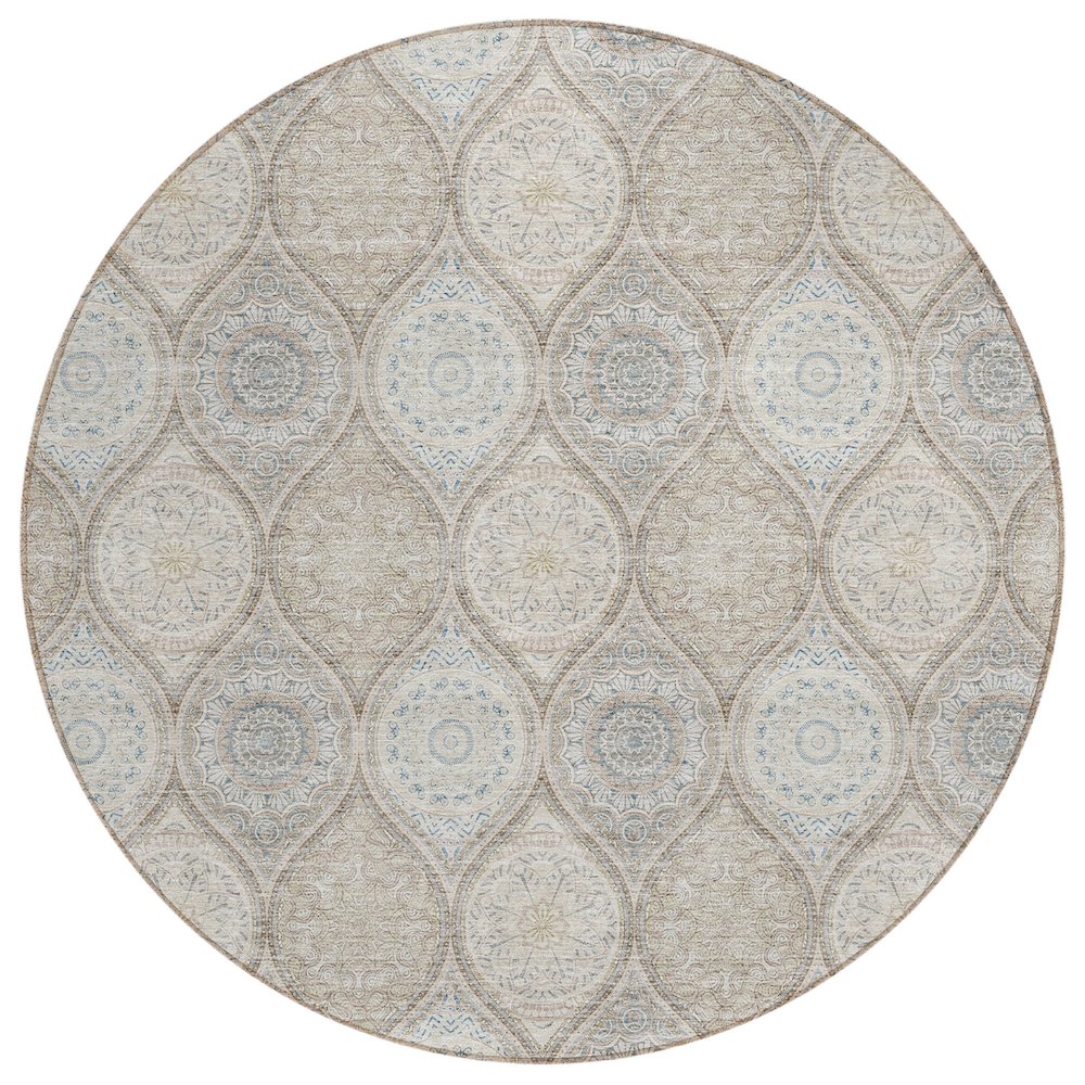 Chantille ACN976 Brown 8' x 8' Rug. Picture 1