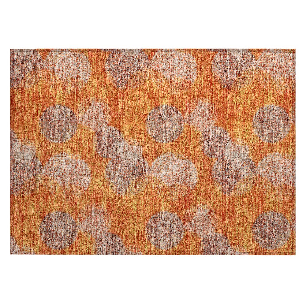 Chantille ACN977 Orange 1'8" x 2'6" Rug. Picture 1