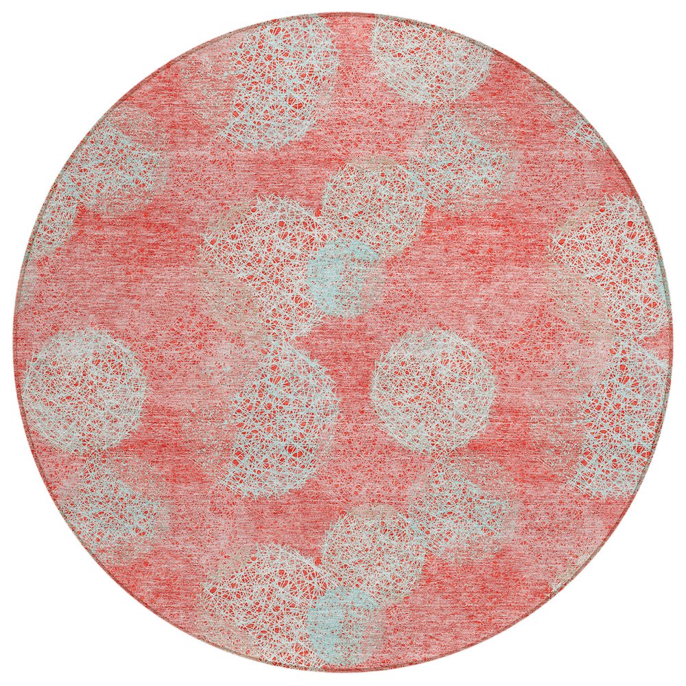 Chantille ACN977 Orange 8' x 8' Rug. Picture 1