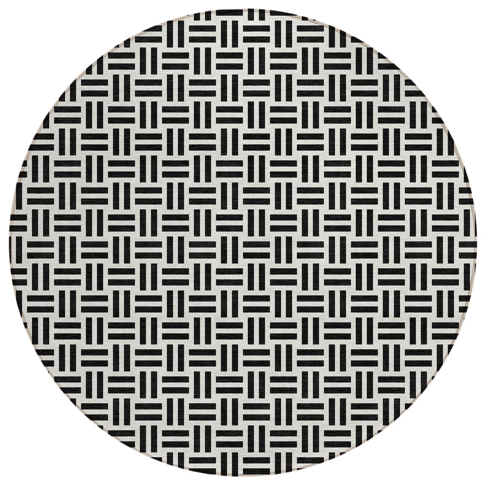 Chantille ACN978 Black 8' x 8' Rug. Picture 1