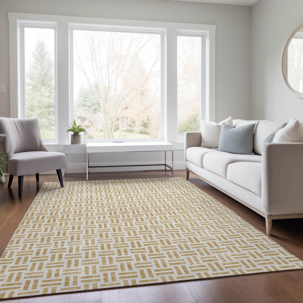 Chantille ACN978 Gold 2'6" x 3'10" Rug. Picture 5