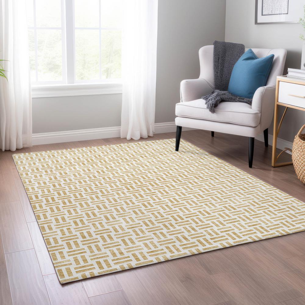 Chantille ACN978 Gold 2'6" x 3'10" Rug. Picture 6