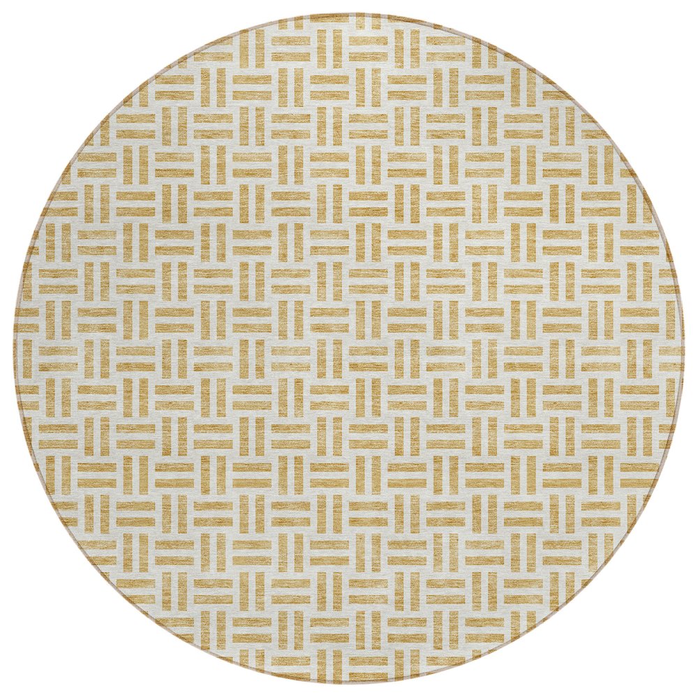Chantille ACN978 Gold 8' x 8' Rug. Picture 1