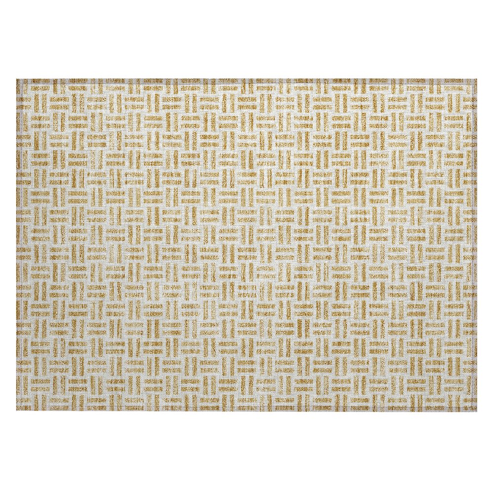Chantille ACN978 Gold 1'8" x 2'6" Rug. Picture 1