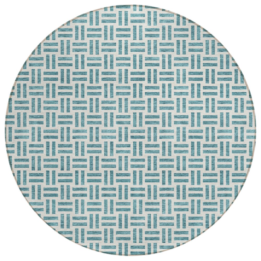 Chantille ACN978 Teal 8' x 8' Rug. Picture 1
