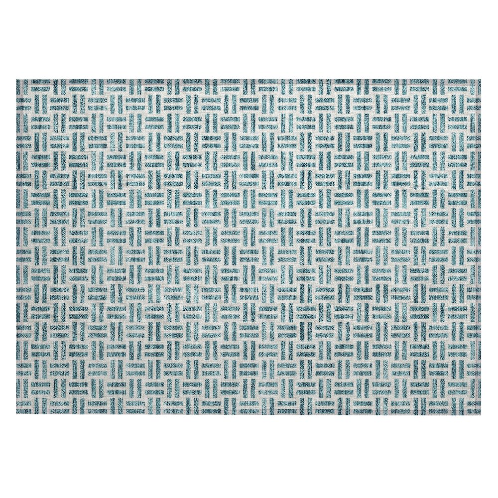 Chantille ACN978 Teal 1'8" x 2'6" Rug. Picture 1