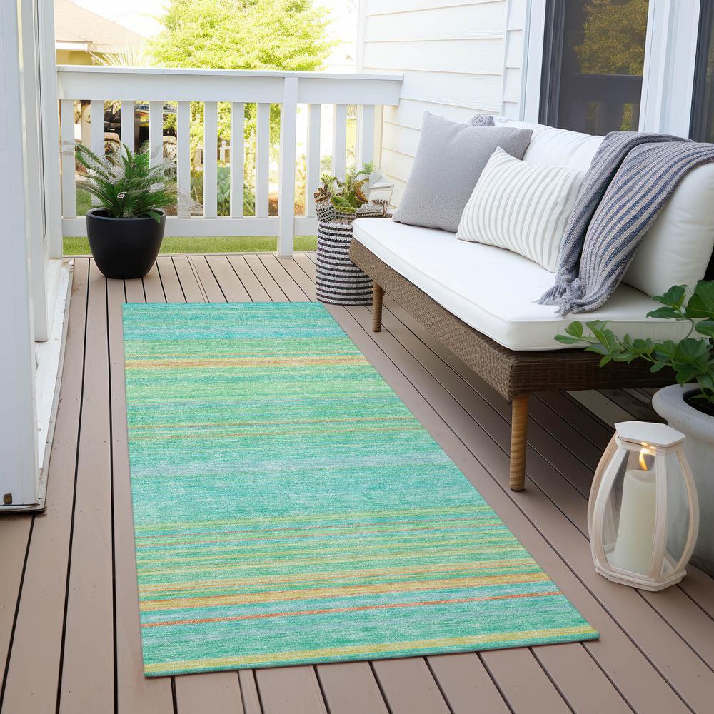 Chantille ACN979 Teal 2'3" x 7'6" Rug. Picture 6