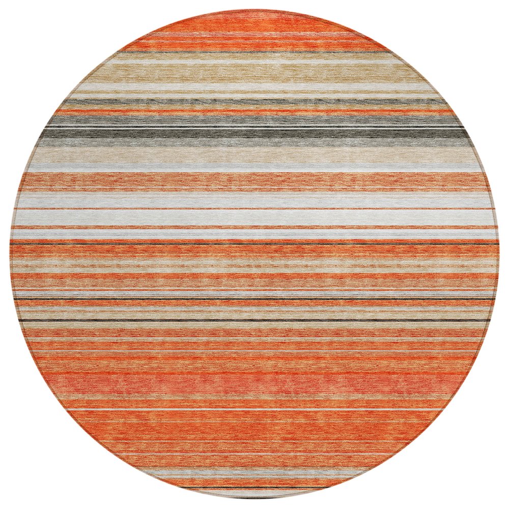 Chantille ACN979 Orange 8' x 8' Rug. Picture 1