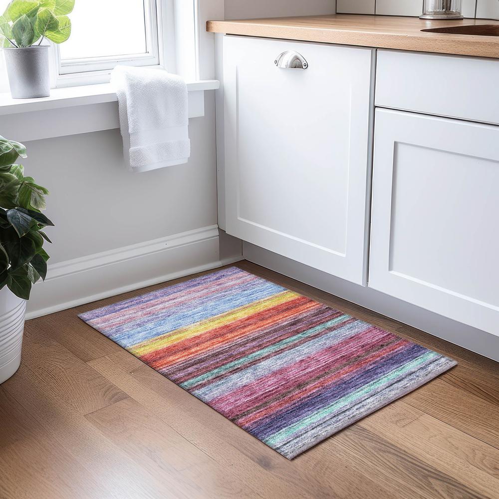 Chantille ACN979 Purple 1'8" x 2'6" Rug. Picture 5