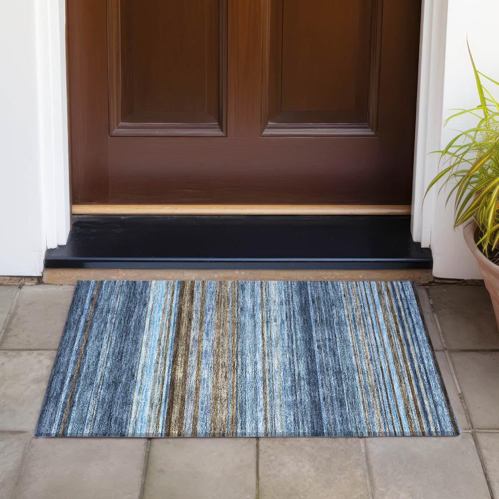 Chantille ACN979 Blue 1'8" x 2'6" Rug. Picture 6