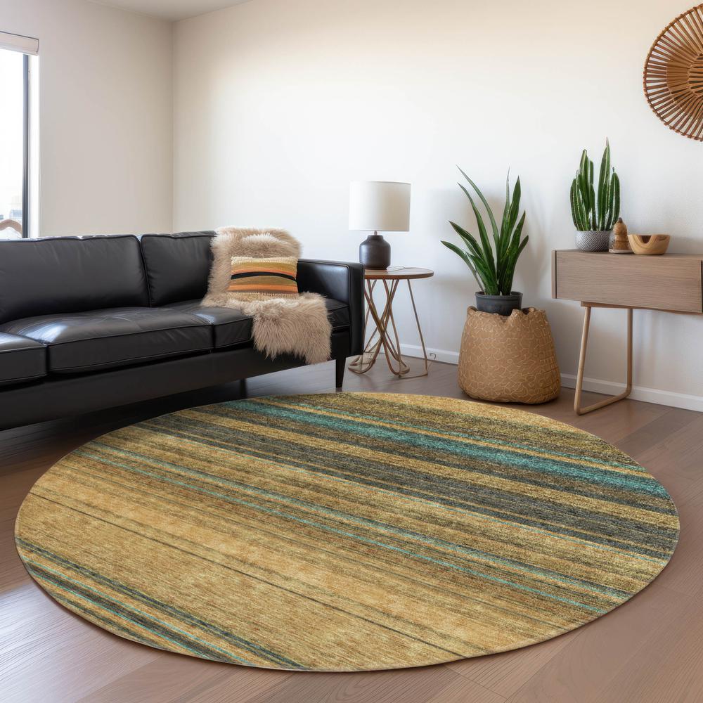 Chantille ACN979 Gold 8' x 8' Rug. Picture 5