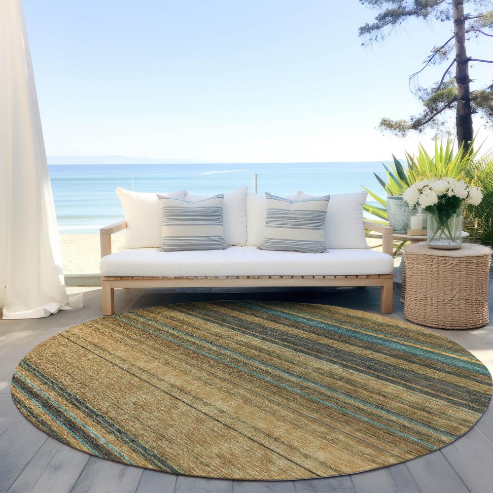 Chantille ACN979 Gold 8' x 8' Rug. Picture 6