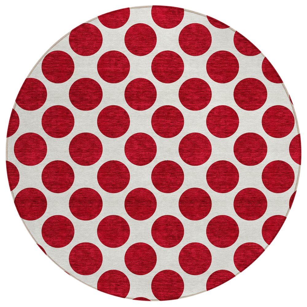 Chantille ACN980 Red 8' x 8' Rug. Picture 1