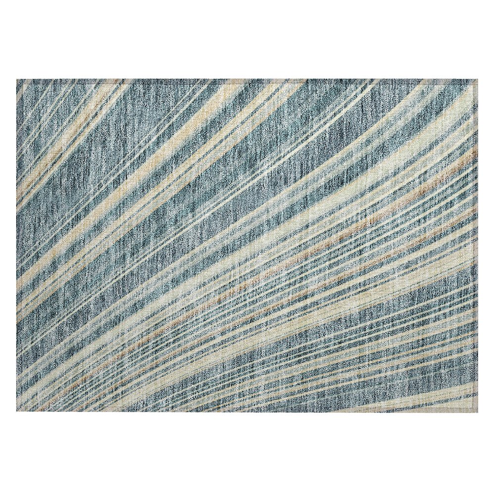 Chantille ACN981 Blue 1'8" x 2'6" Rug. Picture 1