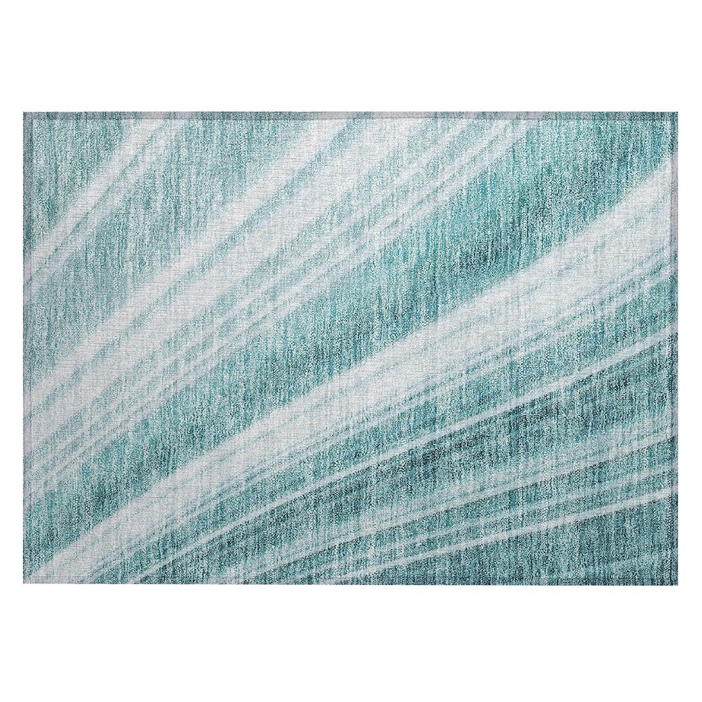 Chantille ACN981 Teal 1'8" x 2'6" Rug. Picture 1