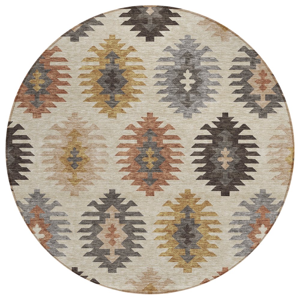 Chantille ACN983 Brown 8' x 8' Rug. Picture 1