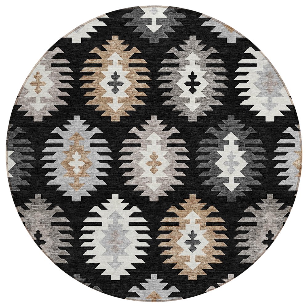 Chantille ACN983 Black 8' x 8' Rug. Picture 1
