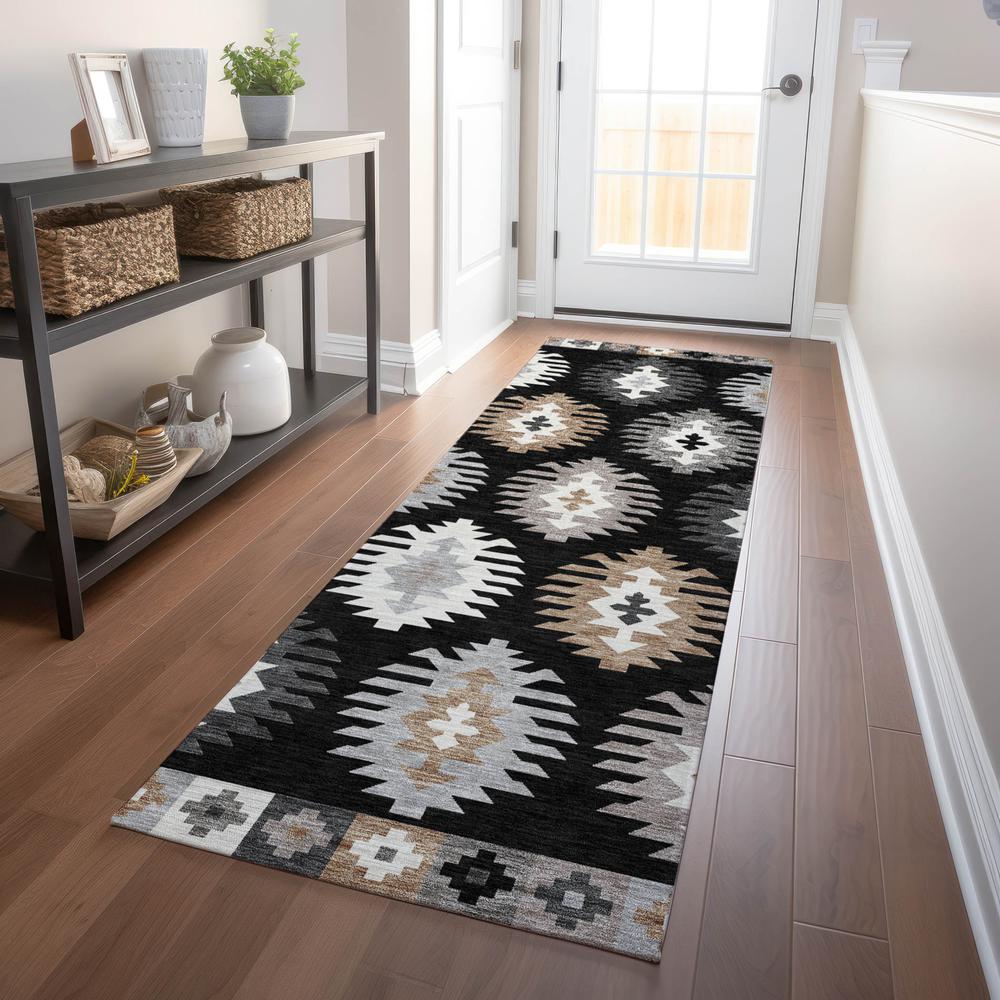 Chantille ACN983 Black 2'3" x 7'6" Rug. Picture 5