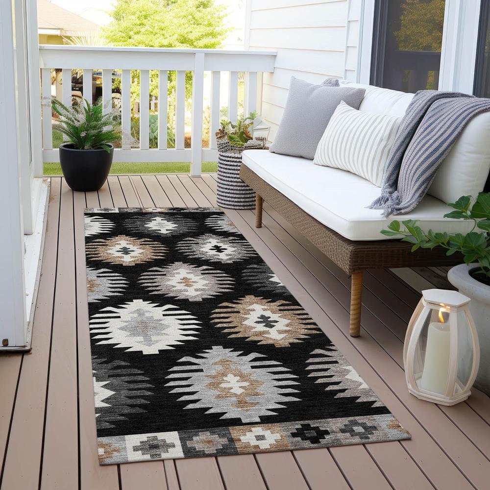 Chantille ACN983 Black 2'3" x 7'6" Rug. Picture 6