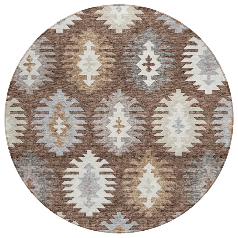 Chantille ACN983 Brown 8' x 8' Rug. Picture 1