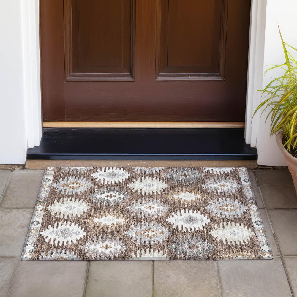 Chantille ACN983 Brown 1'8" x 2'6" Rug. Picture 6