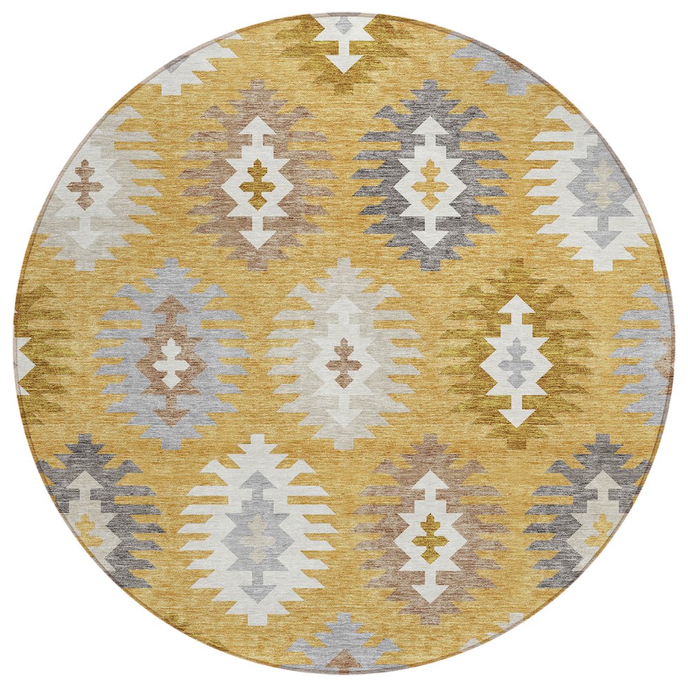 Chantille ACN983 Gold 8' x 8' Rug. Picture 1