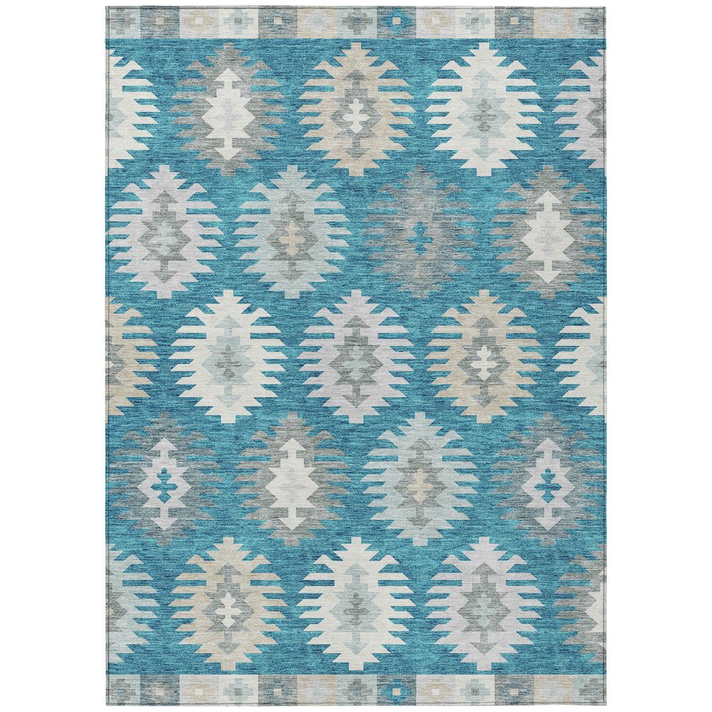 Chantille ACN983 Teal 2'6" x 3'10" Rug. Picture 1