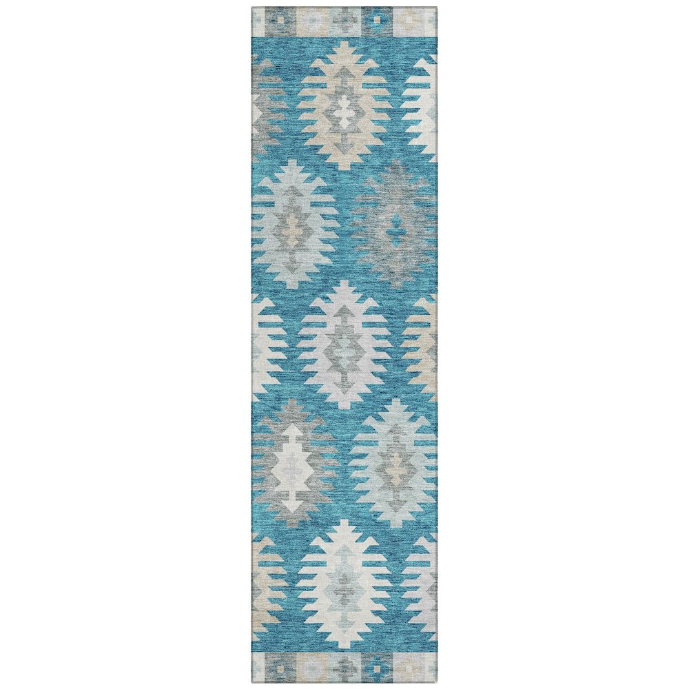 Chantille ACN983 Teal 2'3" x 7'6" Rug. Picture 1