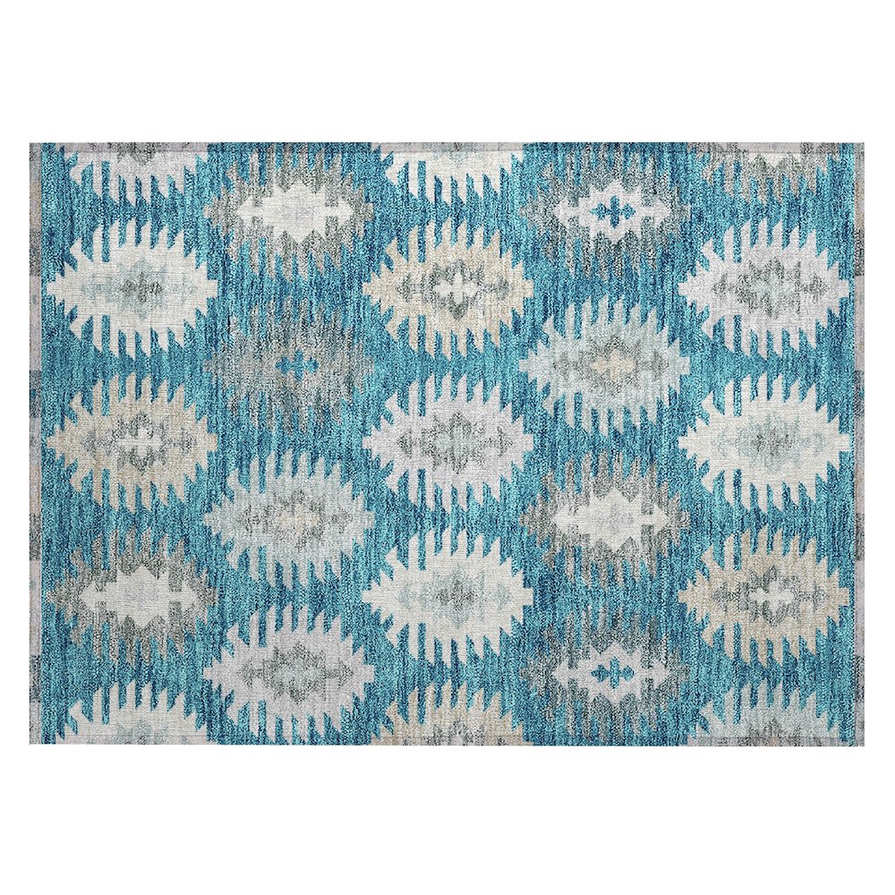 Chantille ACN983 Teal 1'8" x 2'6" Rug. Picture 1