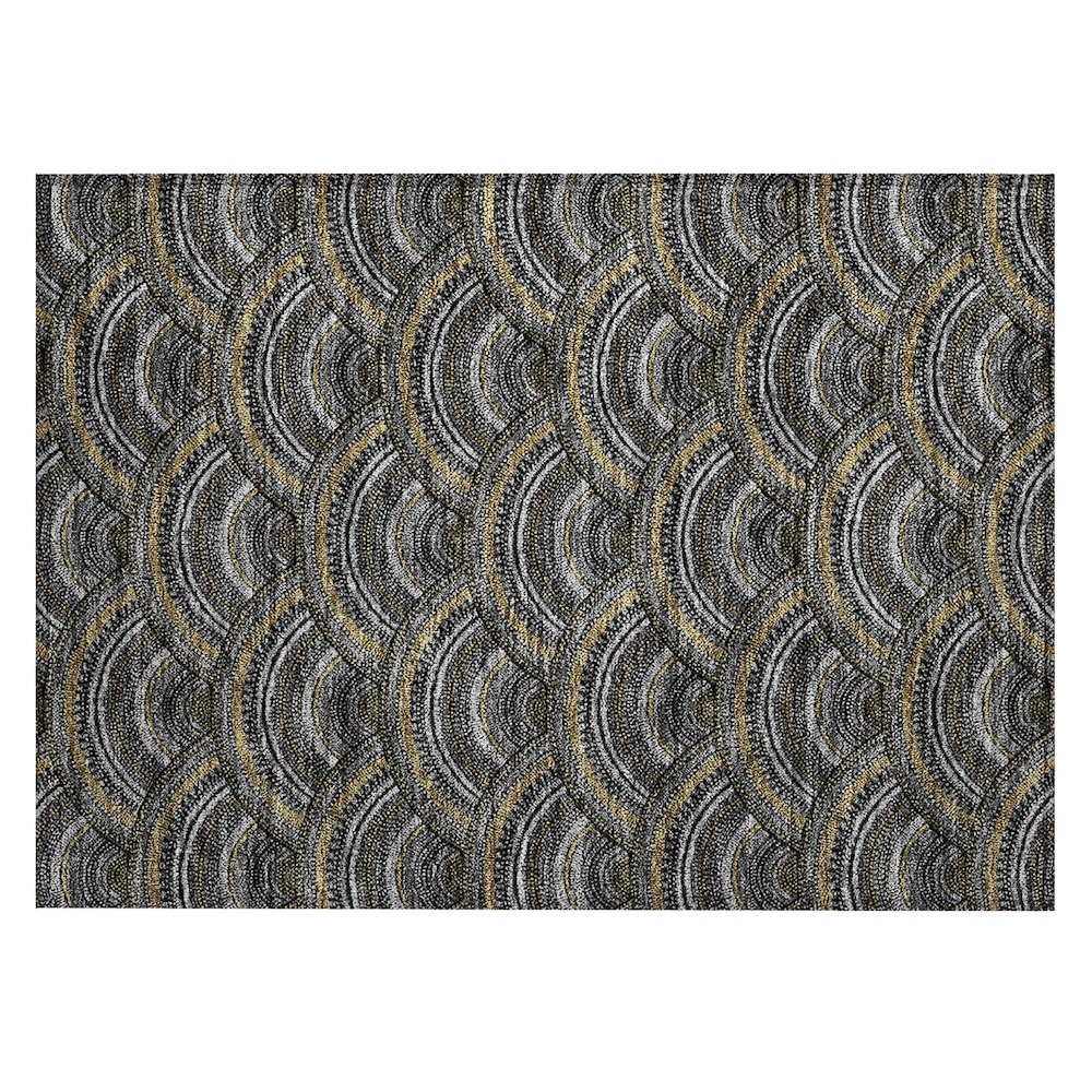 Chantille ACN984 Black 1'8" x 2'6" Rug. Picture 1