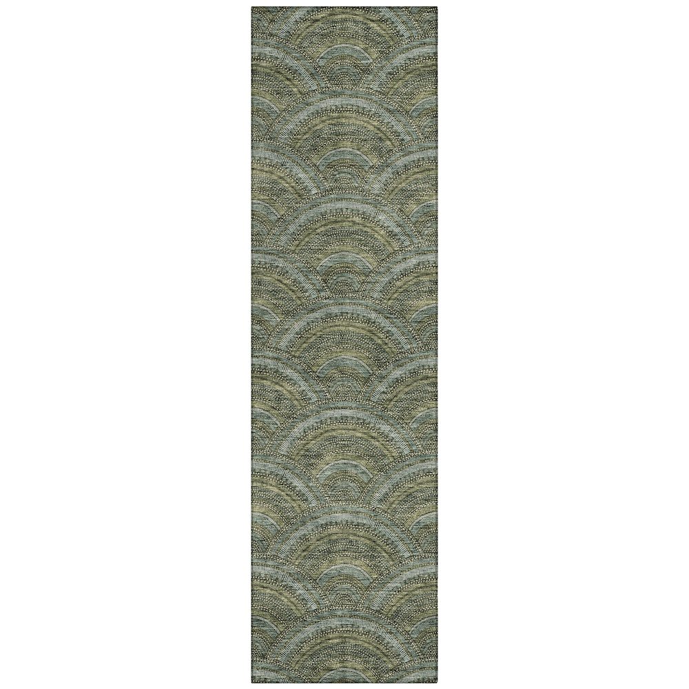 Chantille ACN984 Green 2'3" x 7'6" Rug. Picture 1