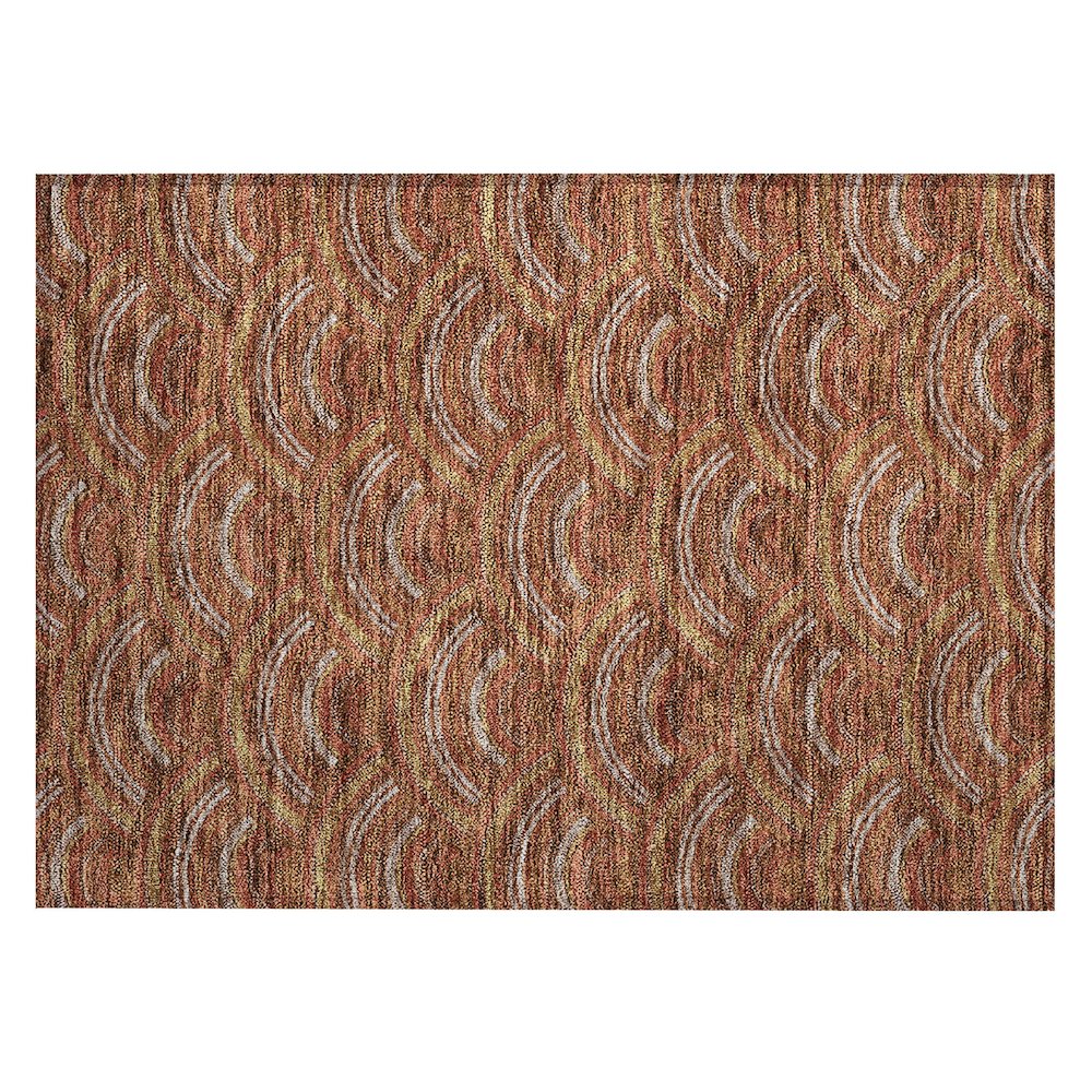 Chantille ACN984 Orange 1'8" x 2'6" Rug. Picture 1
