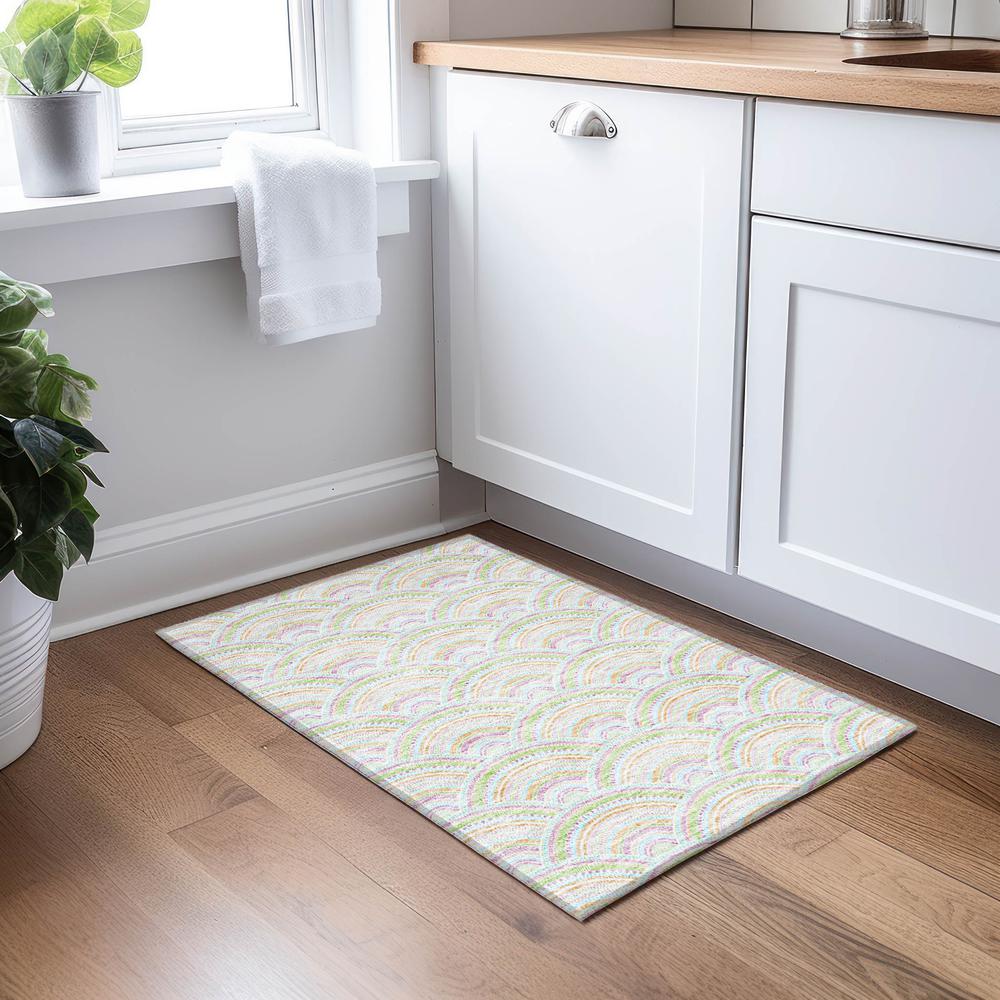 Chantille ACN984 Ivory 1'8" x 2'6" Rug. Picture 5
