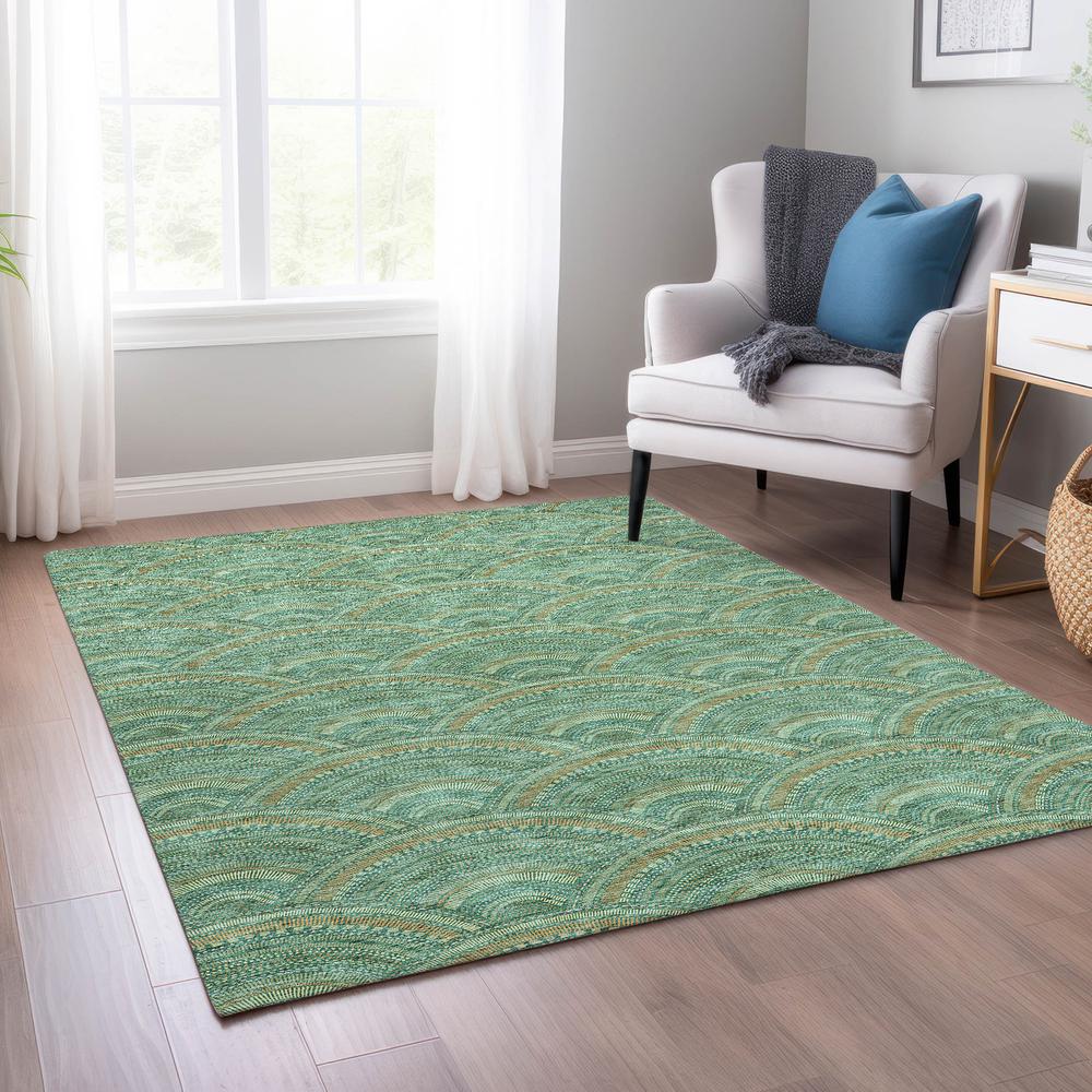 Chantille ACN984 Green 2'6" x 3'10" Rug. Picture 6