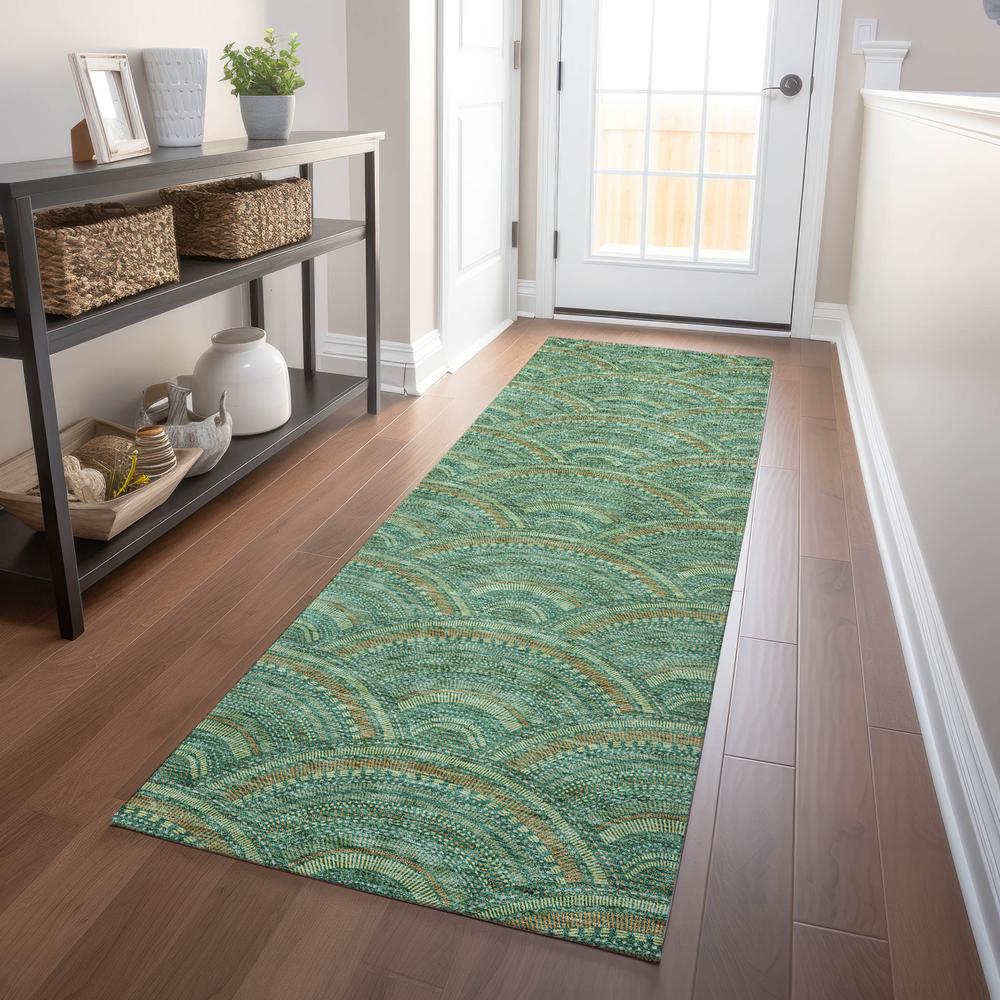 Chantille ACN984 Green 2'3" x 7'6" Rug. Picture 5