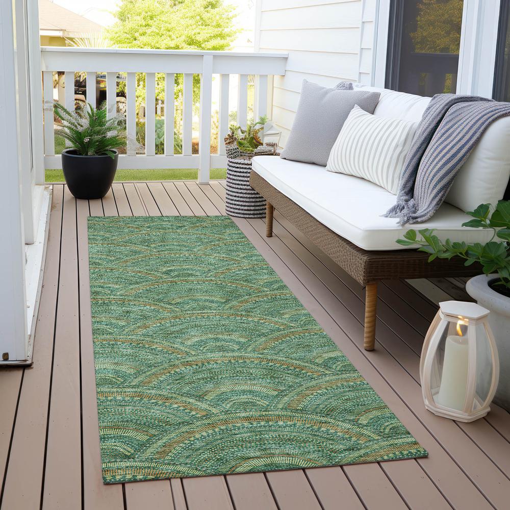 Chantille ACN984 Green 2'3" x 7'6" Rug. Picture 6
