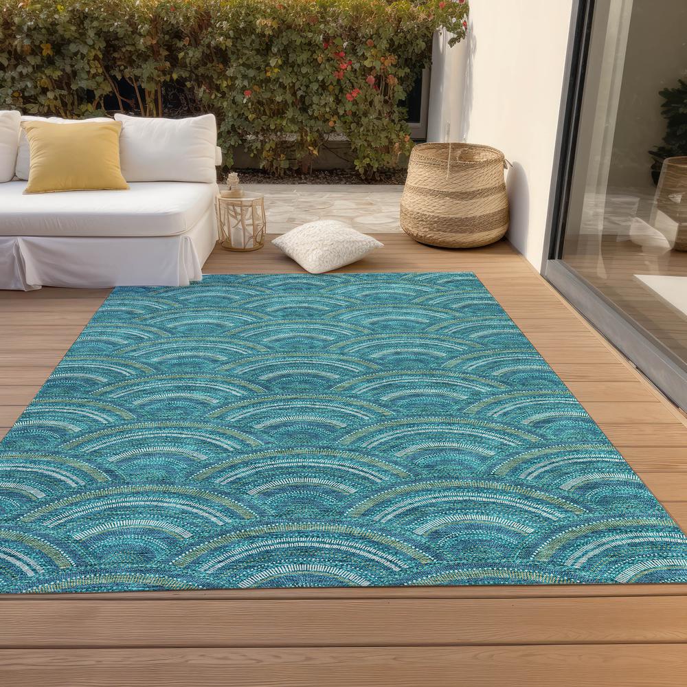 Chantille ACN984 Teal 2'6" x 3'10" Rug. Picture 7