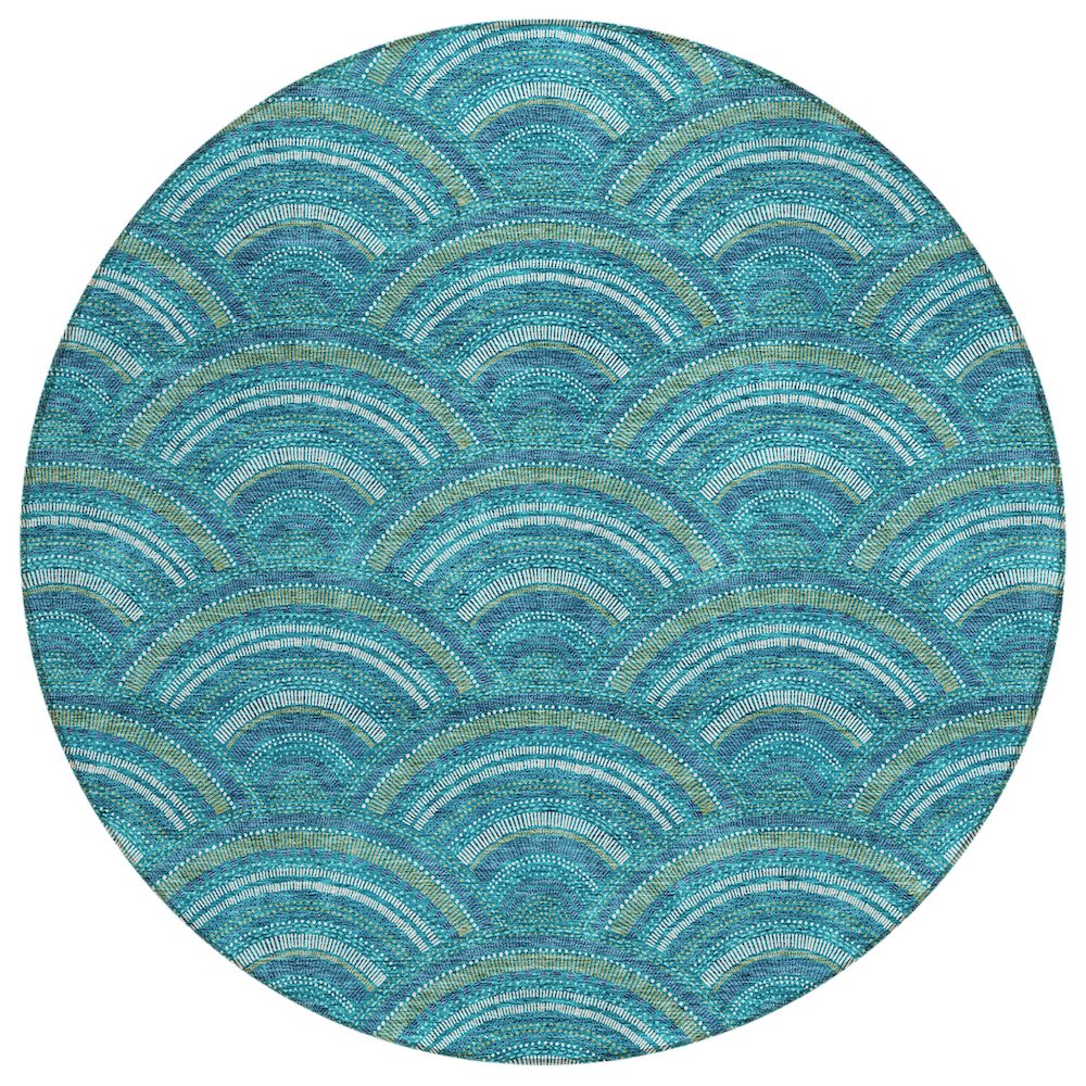 Chantille ACN984 Teal 8' x 8' Rug. Picture 1