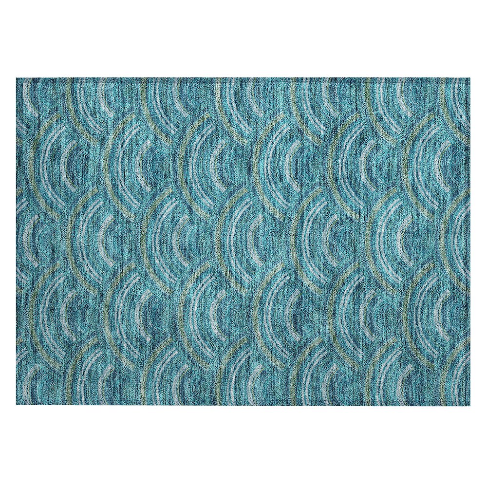 Chantille ACN984 Teal 1'8" x 2'6" Rug. Picture 1