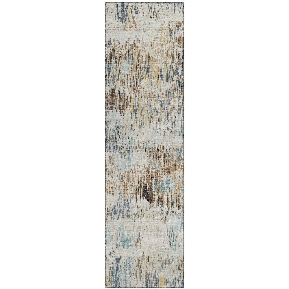 Indoor/Outdoor Accord AAC31 Moody Washable 2'3" x 7'6" Runner Rug. Picture 1