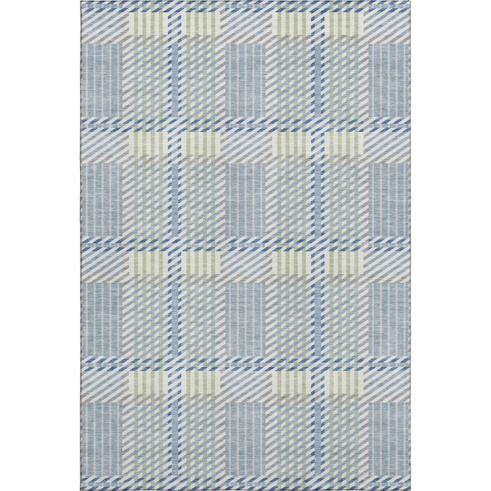 Premium Machine Washable Mayfield AMF1000 Denim 2'6" x 3'10" Rug. Picture 1