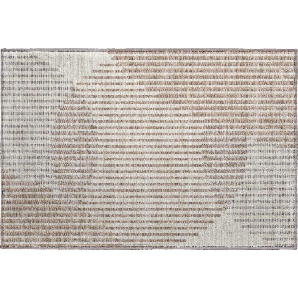 Premium Machine Washable Mayfield AMF1001 Beige 1'8" x 2'6" Rug. Picture 1