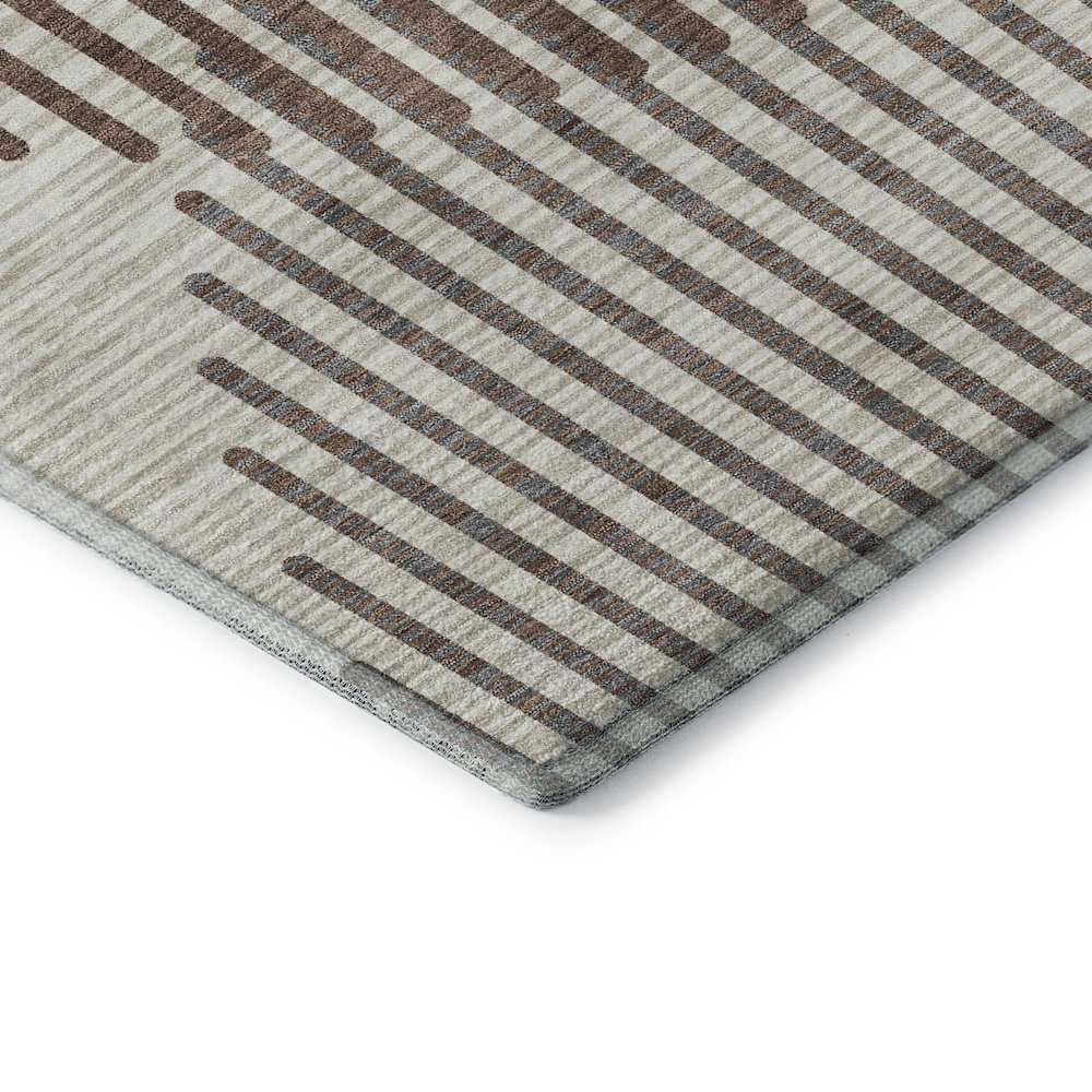 Premium Machine Washable Mayfield AMF1001 Brown 1'8" x 2'6" Rug. Picture 3